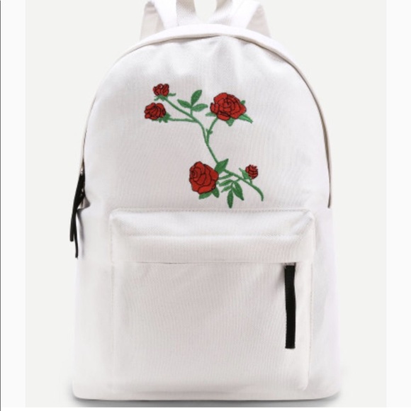 BOUTIQUE Handbags - 🎉2X HOST PICK🎉WHITE EMBROIDERY BACK PACK